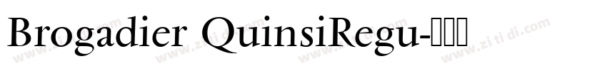 Brogadier QuinsiRegu字体转换